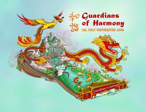 Cal Poly Rose Float 2008: “Guardians of Harmony”